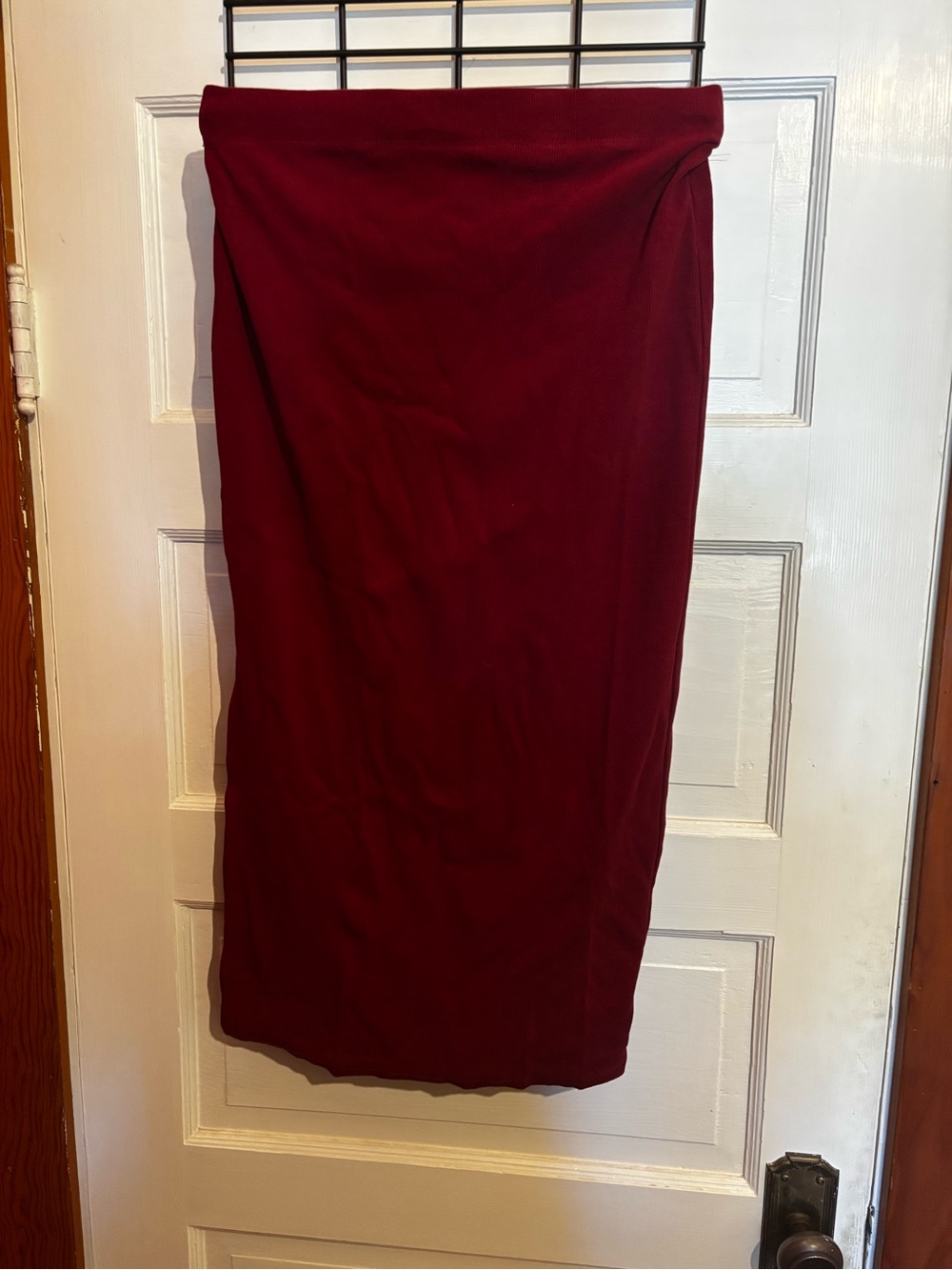 Forever 21 Wine Red Midi Skirt